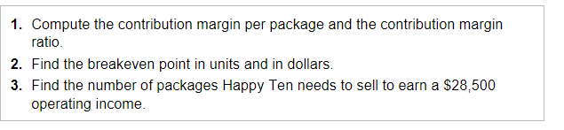 Happy Ten produces sports socks. The company has