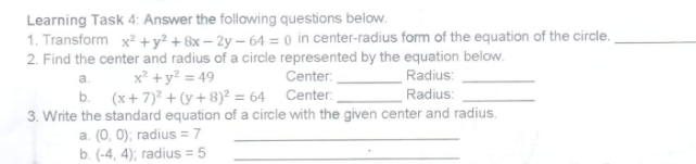 Solve what is required. Provide clean and clear