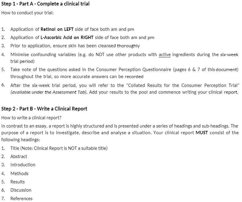 Step 1 - Part A - Complete a clinical trial How