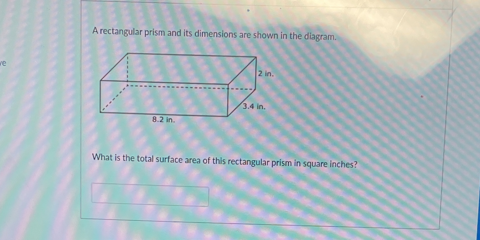 How do I do this? A rectangular prism and its