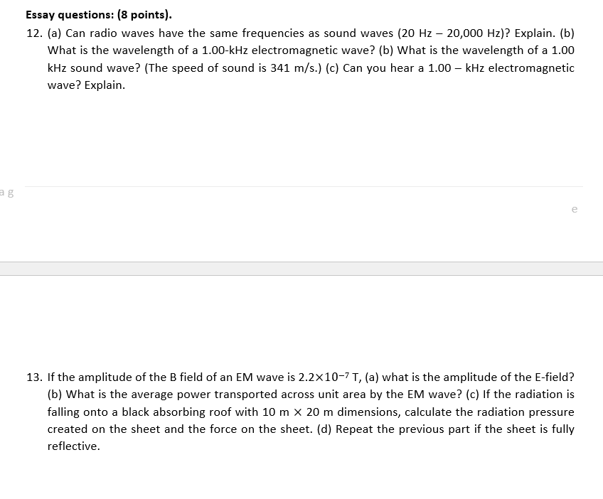 Essay questions: [8 points). 12. {a} ICan radio