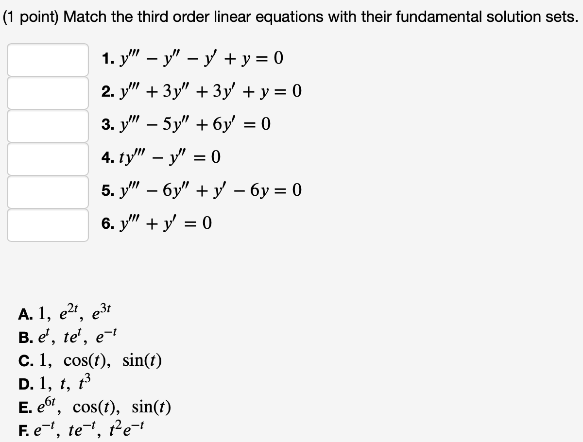 Please see attachment for questions. (1 point)
