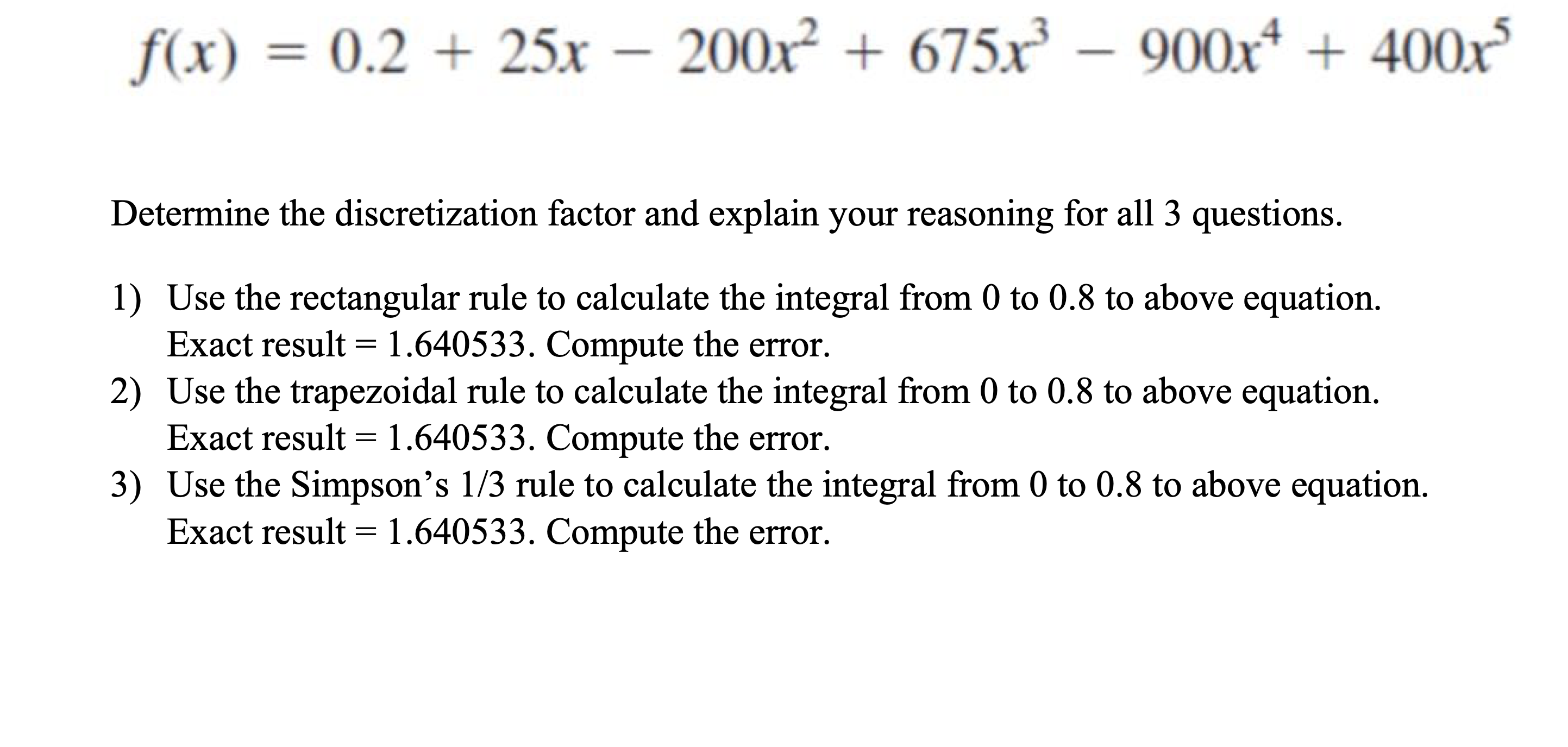 for each question please remember to explain your