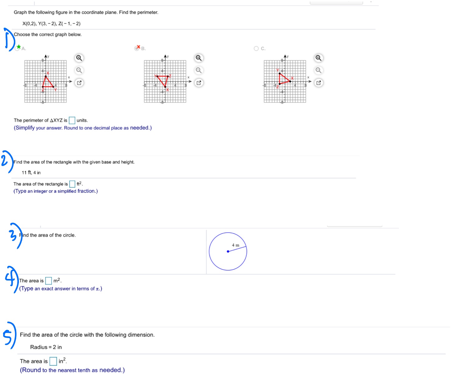 Graph the following figure in the coordinate