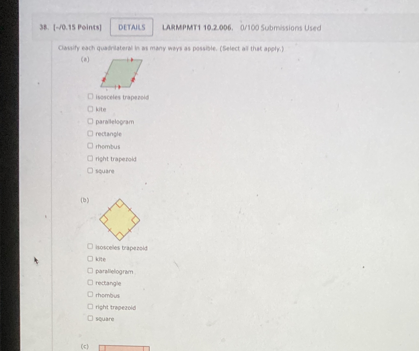 38. [-/0.15 Points] DETAILS LARMPMT1 10.2.006.