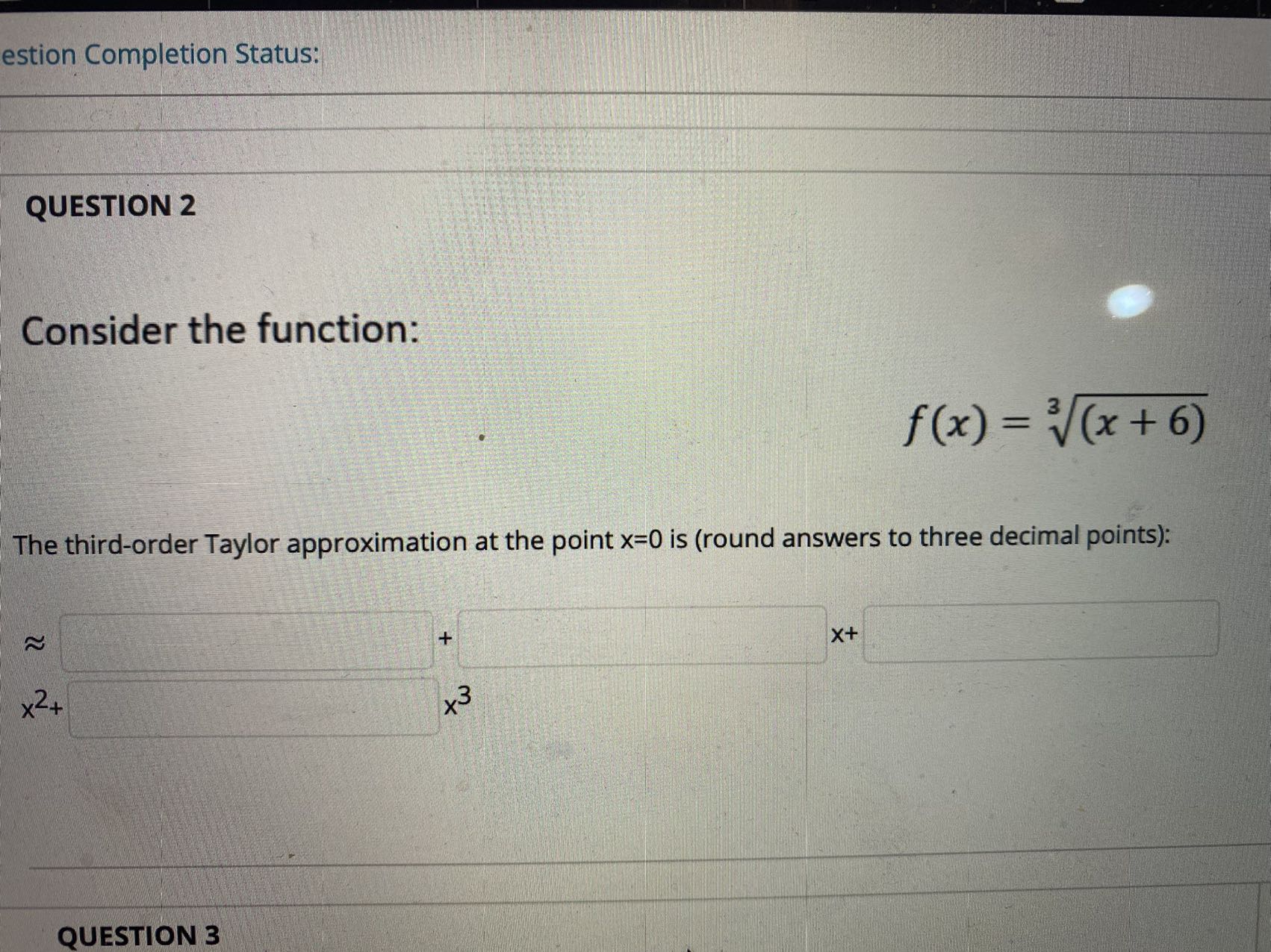 Question Completion Status: QUESTION 1 1 points