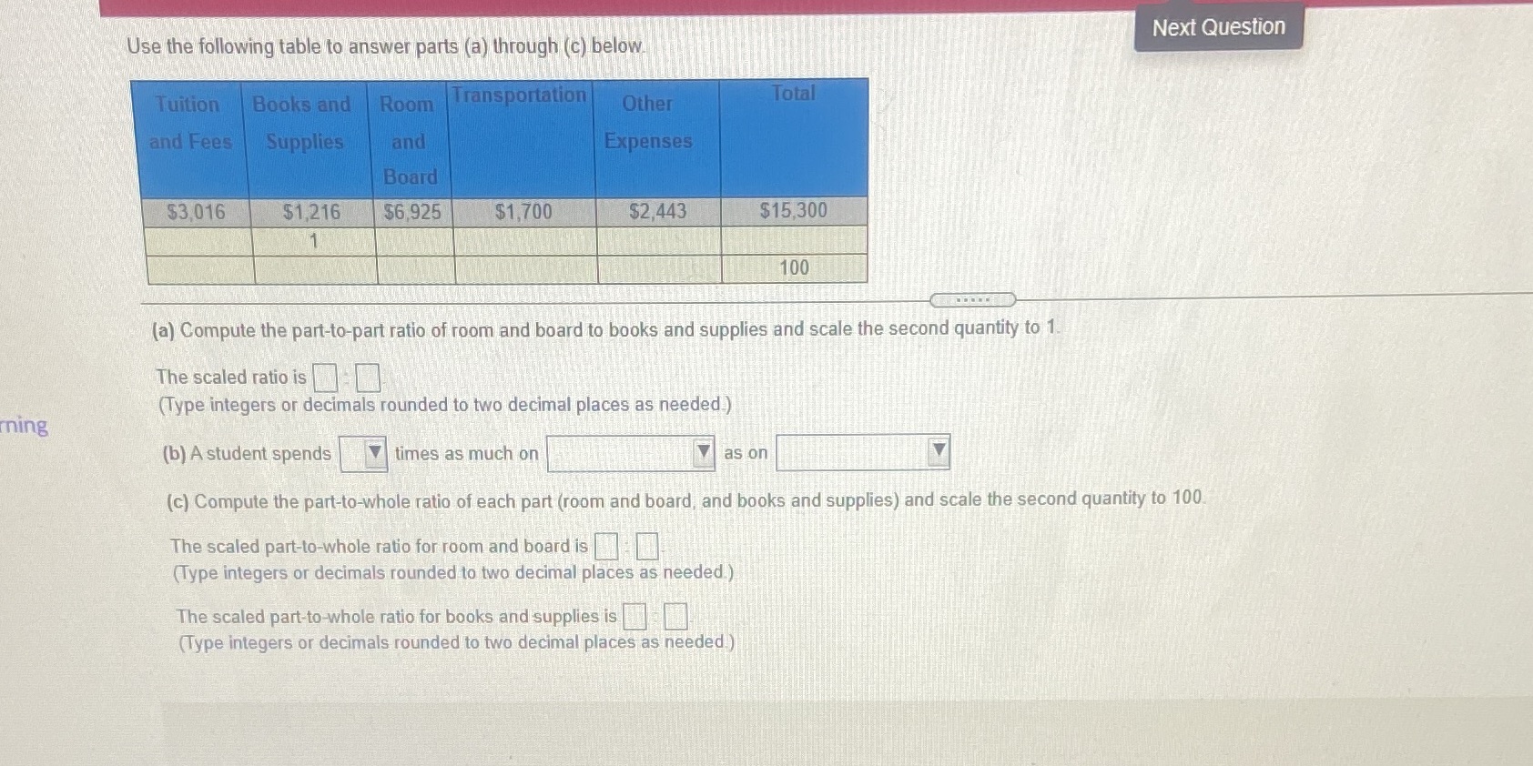 I need help and all the boxes answered. Next