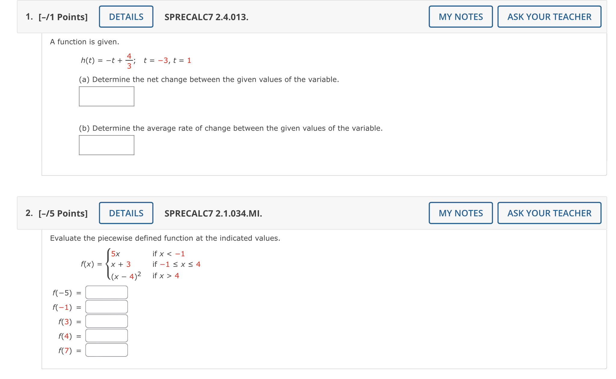 10. [-/1 Points] DETAILS SPRECALC7 2.2.039. MY