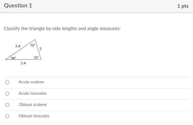 Help me please. 1. Question 1 1 pts Classify the