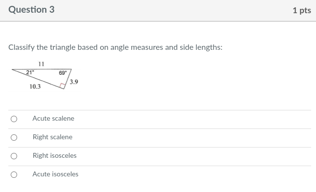 Help me please. 1. Question 1 1 pts Classify the