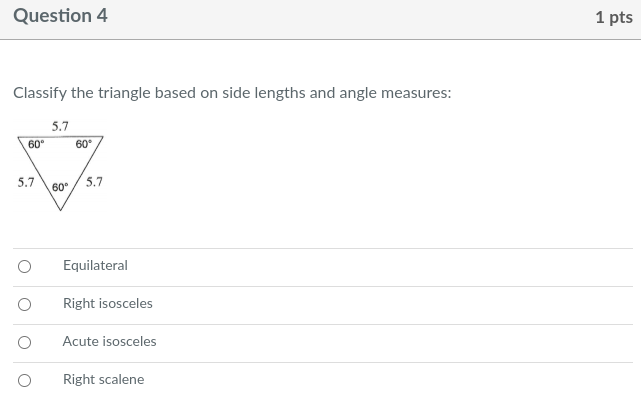 Help me please. 1. Question 1 1 pts Classify the