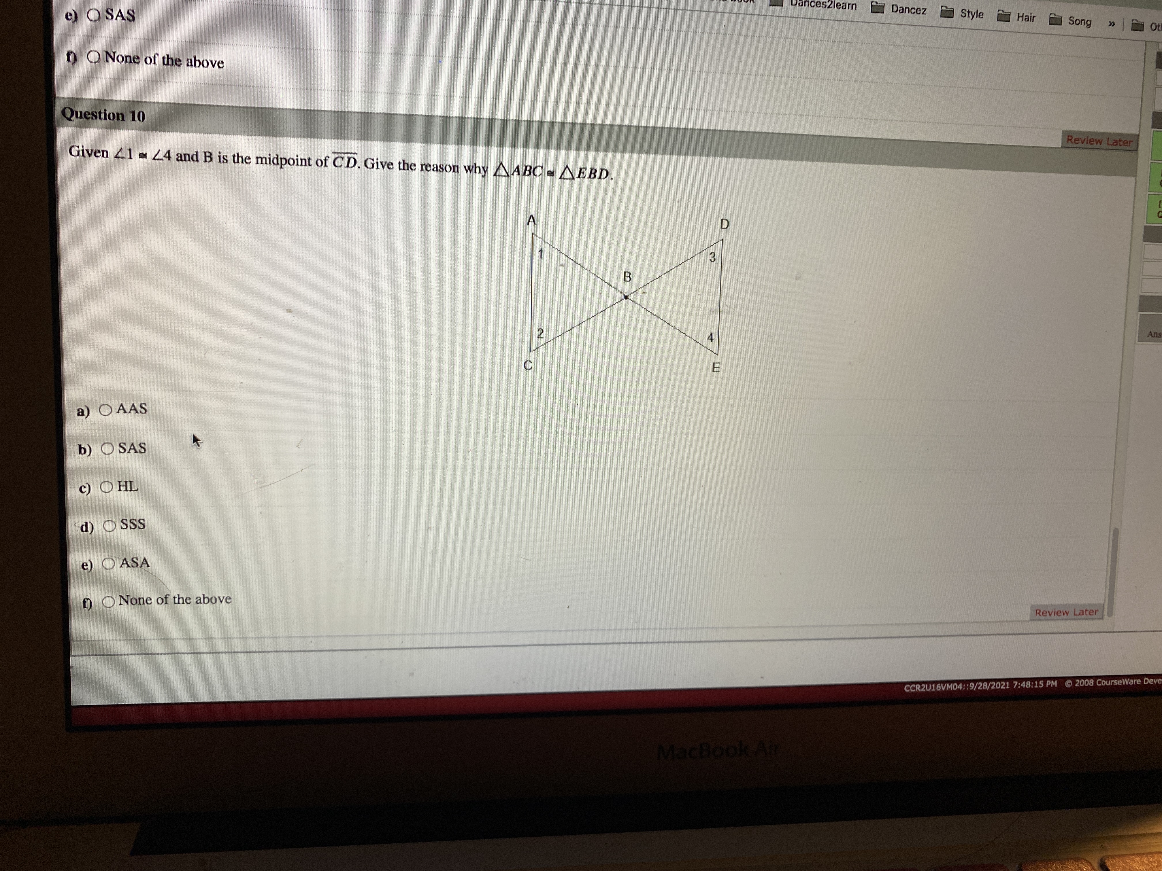 e) OSAS ances2learn Dancez Style Hair Song " style="width: 25%; display: block; margin-left: 0; margin-right: auto;"></a></div>                                                                                    </h2>
                                                                            </div>
                                </div>
                                                                <div class="related-question-statment col-md-12 col-lg-12">
                                    <div class="no-padding question-statement-complete-placement">
                                                                                <h2 class="small_h2">
                                            <a href="/study-help/questions/two-angles-form-a-linear-pair-and-their-measures-have-27426885"
                                               class="related-question-statement-styling">Two angles form a linear pair and their measures have a ratio of 2 : 5. Select the angle measures (rounded to the nearest hundredth). Group of answer choices 5.00 104.84 51.42 128.55 2.00 130.00 25.71</a>                                                                                    </h2>
                                                                            </div>
                                </div>
                                                                <div class="related-question-statment col-md-12 col-lg-12">
                                    <div class="no-padding question-statement-complete-placement">
                                                                                <h2 class="small_h2">
                                            <a href="/study-help/questions/f-27426886"
                                               class="related-question-statement-styling">\f</a><div class="questionHolder"><a href="/study-help/questions/f-27426886"><img src="https://dsd5zvtm8ll6.cloudfront.net/si.experts.images/questions/2025/02/67a80d1406950_64367a80d13e24b8.jpg" alt="\f" style="width: 25%; display: block; margin-left: 0; margin-right: auto;"></a></div>                                                                                    </h2>
                                                                            </div>
                                </div>
                                                                <div class="related-question-statment col-md-12 col-lg-12">
                                    <div class="no-padding question-statement-complete-placement">
                                                                                <h2 class="small_h2">
                                            <a href="/study-help/questions/what-is-congruent-to-2-v-next-proving-theorems-about-27426887"
                                               class="related-question-statement-styling">What is congruent to 2? V Next Proving Theorems about Lines and Angles: Mastery Test 3 Select the correct answer. 1 2 3 4 5 6 S 8 Transversal t cuts parallel lines rand s. Which angles must be congruent to 42? OA. 23, 26, and 47 OB. 27 only OC. 27 and 46 OD. 23, 25, and 46</a><div class="questionHolder"><a href="/study-help/questions/what-is-congruent-to-2-v-next-proving-theorems-about-27426887"><img src="https://dsd5zvtm8ll6.cloudfront.net/si.experts.images/questions/2025/02/67a80d141c8cb_64367a80d13e72e0.jpg" alt="What is congruent to 2? V Next Proving Theorems" style="width: 25%; display: block; margin-left: 0; margin-right: auto;"></a></div>                                                                                    </h2>
                                                                            </div>
                                </div>
                                                                <div class="related-question-statment col-md-12 col-lg-12">
                                    <div class="no-padding question-statement-complete-placement">
                                                                                <h2 class="small_h2">
                                            <a href="/study-help/questions/4-continuation-consider-the-same-maze-as-in-1-but-27426888"
                                               class="related-question-statement-styling">4. Continuation: Consider the same maze as in (1), but now there is no escape; that is, no state 0. Instead, the rat wanders around the 4 rooms forever. Use the same probabilities as in the above except from room 4: 134,3 2 P432 : 1/2. (So all the probabilities are \"equally likely\" except when leaving Room 3.) Let 72,4 : min{n 2 1 : Xn : 4 X0 2</a><div class="questionHolder"><a href="/study-help/questions/4-continuation-consider-the-same-maze-as-in-1-but-27426888"><img src="https://dsd5zvtm8ll6.cloudfront.net/si.experts.images/questions/2025/02/67a80d14345c1_64467a80d1418ffa.jpg" alt="4. Continuation: Consider the same maze as in" style="width: 25%; display: block; margin-left: 0; margin-right: auto;"></a></div>                                                                                    </h2>
                                                                            </div>
                                </div>
                                                                <div class="related-question-statment col-md-12 col-lg-12">
                                    <div class="no-padding question-statement-complete-placement">
                                                                                <h2 class="small_h2">
                                            <a href="/study-help/questions/9-question-5-z-010-pts-1-3-w-decans-27426889"
                                               class="related-question-statement-styling">9 Question 5 [Z 0/10 pts 1) 3 w Decans PartWhole Fractions marble is either blue (labeled with a B) or Kwan has 12 marbles as shown in the diagram below. Each yellow (labeled with a Y). Answer the questions and reduce your fractions when possible. What fraction of the marbles are yellow? D I What fraction of the marbles are blue? :3</a><div class="questionHolder"><a href="/study-help/questions/9-question-5-z-010-pts-1-3-w-decans-27426889"><img src="https://dsd5zvtm8ll6.cloudfront.net/si.experts.images/questions/2025/02/67a80d1417c8b_64367a80d13cbb07.jpg" alt="9 Question 5 [Z 0/10 pts 1) 3 w Decans PartWhole" style="width: 25%; display: block; margin-left: 0; margin-right: auto;"></a></div>                                                                                    </h2>
                                                                            </div>
                                </div>
                                                                <div class="related-question-statment col-md-12 col-lg-12">
                                    <div class="no-padding question-statement-complete-placement">
                                                                                <h2 class="small_h2">
                                            <a href="/study-help/questions/ff-27426890"
                                               class="related-question-statement-styling">\f\f</a><div class="questionHolder"><a href="/study-help/questions/ff-27426890"><img src="https://dsd5zvtm8ll6.cloudfront.net/si.experts.images/questions/2025/02/67a80d144a833_64367a80d13e5d5f.jpg" alt="\f\f" style="width: 25%; display: block; margin-left: 0; margin-right: auto;"></a><a href="/study-help/questions/ff-27426890"><img src="https://dsd5zvtm8ll6.cloudfront.net/si.experts.images/questions/2025/02/67a80d14da426_64467a80d149df3e.jpg" alt="\f\f" style="width: 25%; display: block; margin-left: 0; margin-right: auto;"></a></div>                                                                                    </h2>
                                                                            </div>
                                </div>
                                                                <div class="related-question-statment col-md-12 col-lg-12">
                                    <div class="no-padding question-statement-complete-placement">
                                                                                <h2 class="small_h2">
                                            <a href="/study-help/questions/424446-sketching-the-graph-of-a-logarithmic-function-in-exercises-27426891"
                                               class="related-question-statement-styling">42?44?46 Sketching the Graph of a Logarithmic Function In Exercises 41-48, find the domain, x-intercept, and vertical asymptote of the logarithmic function and sketch its graph. 41. f(x) = 10g4 X 42. g(x) = 10g6 X 43. y = - 10g3 x + 2 44. h(x) = log(x - 3) 45. f(x) = - 10go(x + 2) 46. y = logs(x - 1) + 4 X 47. y = log 48. y = log( -x)</a><div class="questionHolder"><a href="/study-help/questions/424446-sketching-the-graph-of-a-logarithmic-function-in-exercises-27426891"><img src="https://dsd5zvtm8ll6.cloudfront.net/si.experts.images/questions/2025/02/67a80d1547575_64567a80d1522ad9.jpg" alt="42?44?46 Sketching the Graph of a Logarithmic" style="width: 25%; display: block; margin-left: 0; margin-right: auto;"></a></div>                                                                                    </h2>
                                                                            </div>
                                </div>
                                                                <div class="related-question-statment col-md-12 col-lg-12">
                                    <div class="no-padding question-statement-complete-placement">
                                                                                <h2 class="small_h2">
                                            <a href="/study-help/questions/draw-describe-or-otherwise-indicate-a-rotation-symmetry-of-the-27426892"
                                               class="related-question-statement-styling">Draw, describe, or otherwise indicate a rotation symmetry of the octahedron which does not preserve the coloring of the faces. (this should use the Example Problem template, you are giving an example of a particular symmetry). List all rotation symmetries of the octahedron that do preserve the coloring. For each symmetry give it a symbolic name</a>                                                                                    </h2>
                                                                            </div>
                                </div>
                                                                <div class="related-question-statment col-md-12 col-lg-12">
                                    <div class="no-padding question-statement-complete-placement">
                                                                                <h2 class="small_h2">
                                            <a href="/study-help/questions/barbara-katzman-bought-an-income-property-for-36000-three-years-27426893"
                                               class="related-question-statement-styling">Barbara Katzman bought an income property for $36,000 three years ago. She has held the property for the three years without renting it. If she rents the property out now, what should be the size of the monthly rent payment due in advance if money is worth 9% compounded annually? Question content area bottom Part 1 The size of the monthly rent</a>                                                                                    </h2>
                                                                            </div>
                                </div>
                                                                <div class="related-question-statment col-md-12 col-lg-12">
                                    <div class="no-padding question-statement-complete-placement">
                                                                                <h2 class="small_h2">
                                            <a href="/study-help/questions/catron-corporation-is-having-liquidity-problems-and-as-a-result-27426894"
                                               class="related-question-statement-styling">Catron Corporation is having liquidity problems, and as a result, it sells all of its outstanding stock to Lambert, Inc., for cash. Because of Caron