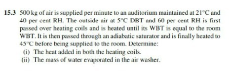 15.3 500 kg of air is supplied per minute to an