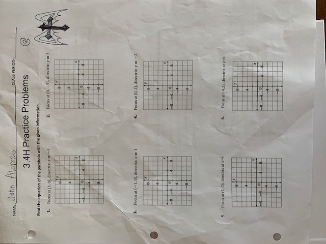 NAME : John Alonzo CLASS PERIOD: 3.4H Practice