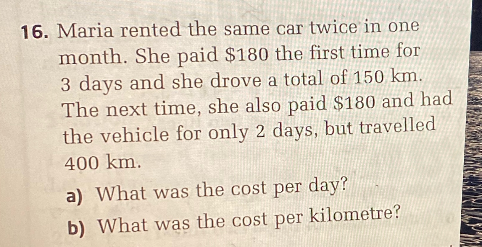 I do not get how to make the equation for this in