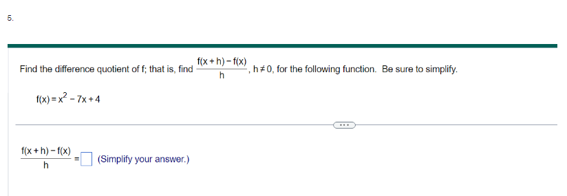 Express the given function h as a composition of