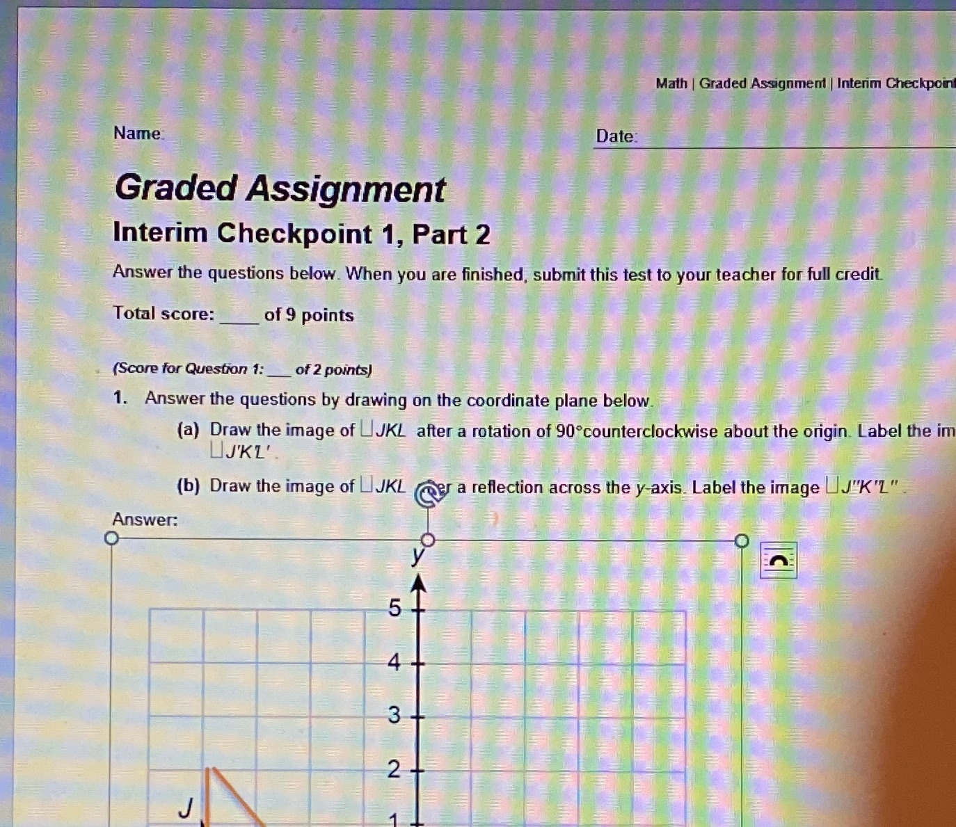 Math | Graded Assignment | Interim Checkpoint