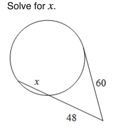 Find the measure of GH. E 12 F 8 G -6 + 2x HSolve