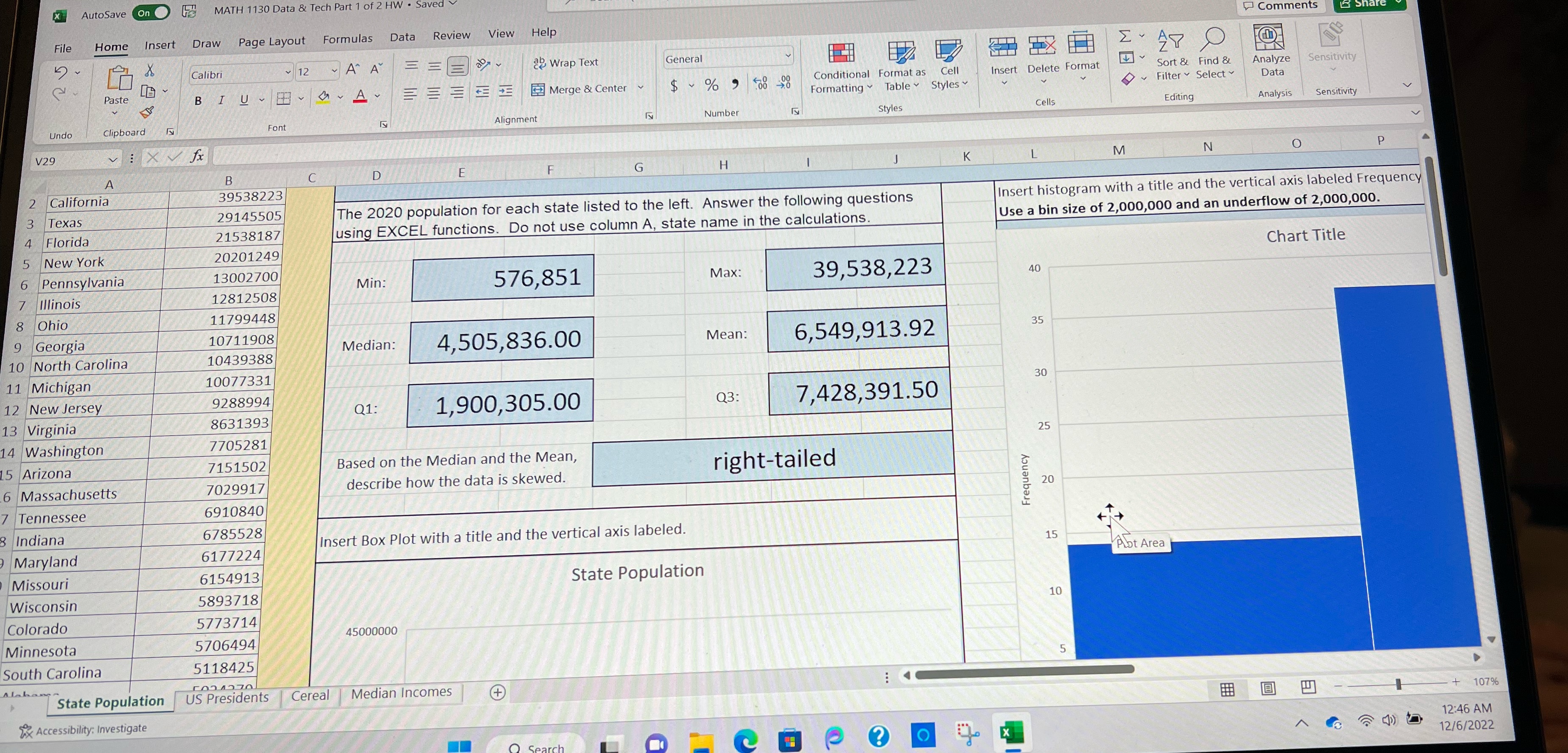 Answer all questions X AutoSave Ong MATH 1130