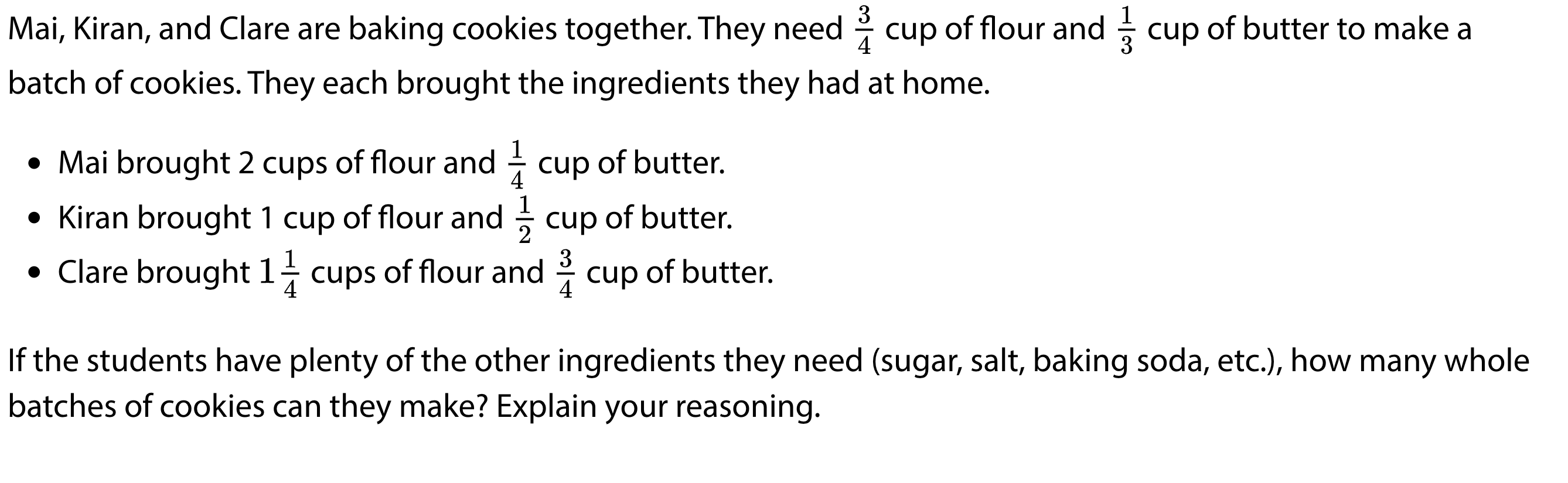 How many whole batches of cookies can be made?