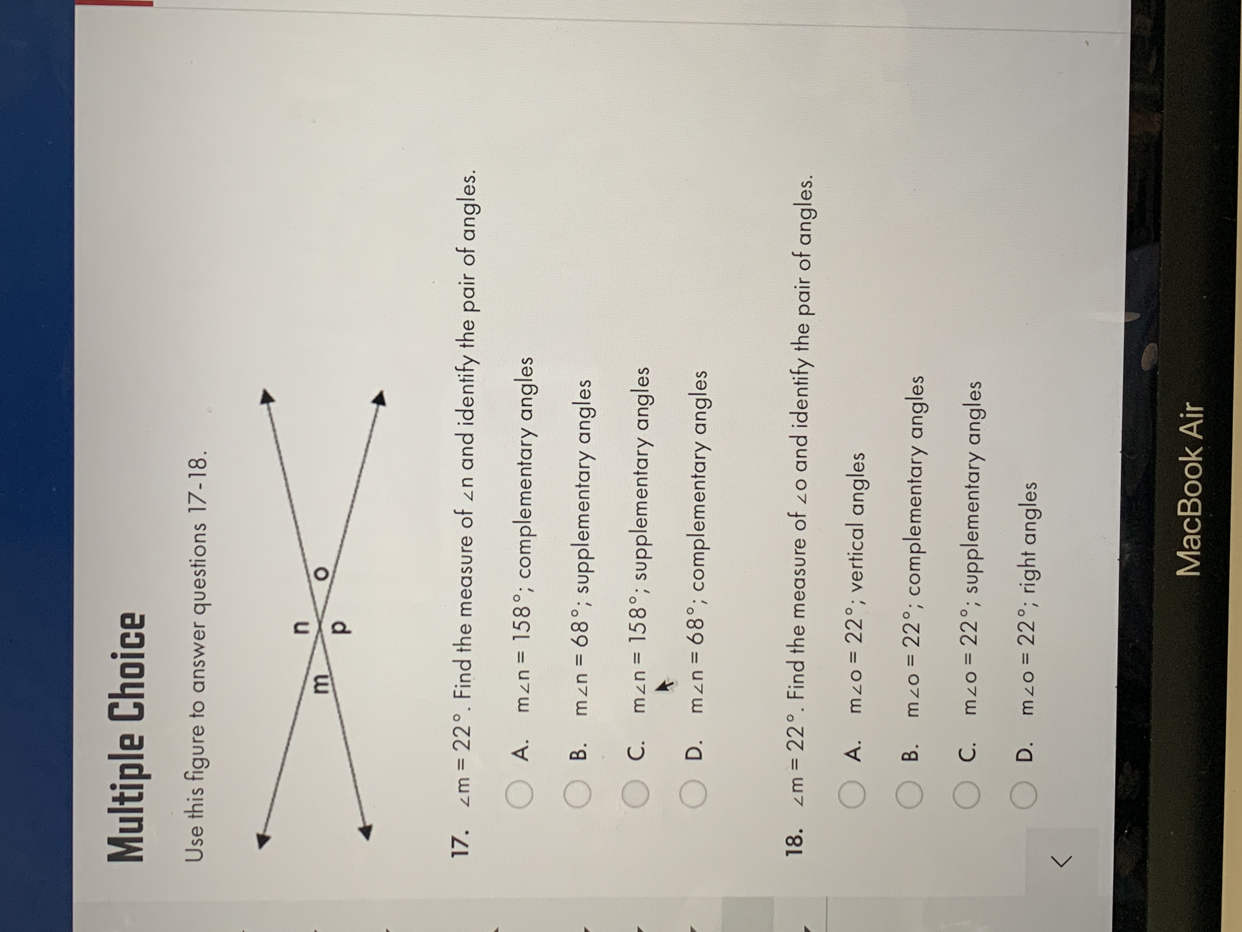 Thank you Multiple Choice Use this figure to