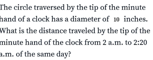 The circle traversed by the tip of the minute