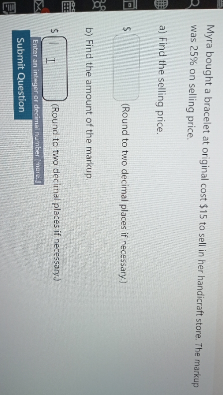 subject mathematics of finance Myra bought a