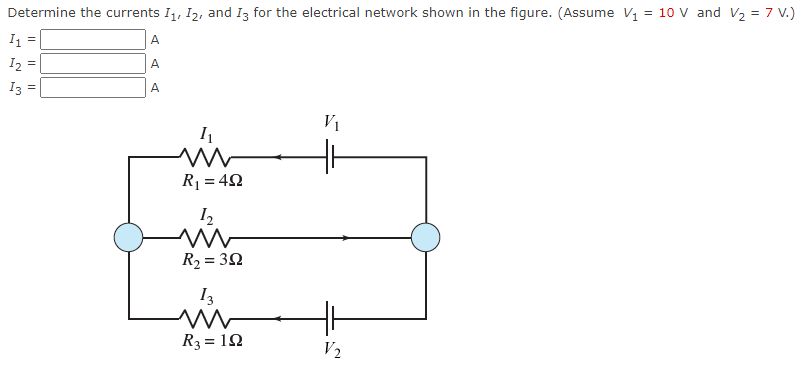 Determine the currents In, I2, and Is for the