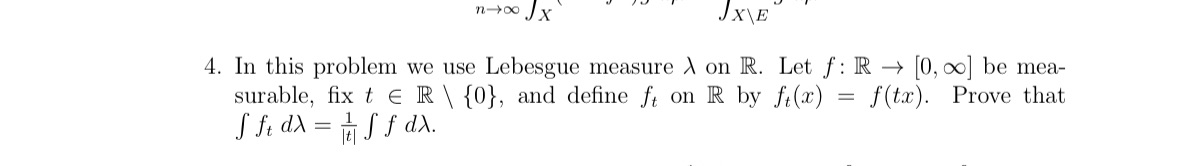 Need help with problem 4, Real analysis and