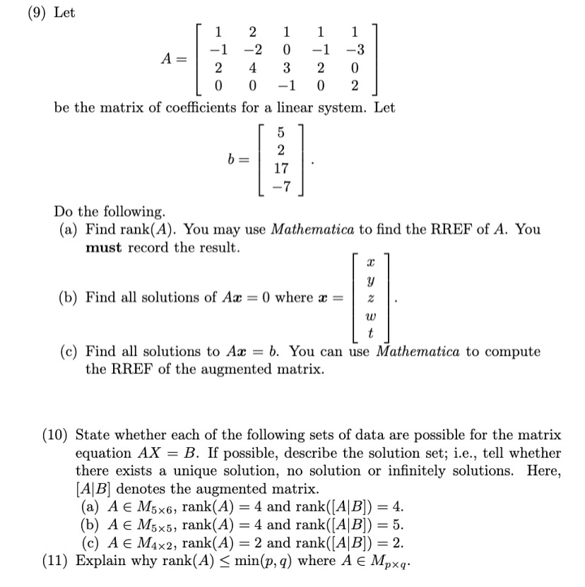 Linear Algebra: Matrix Algebra and Determinants