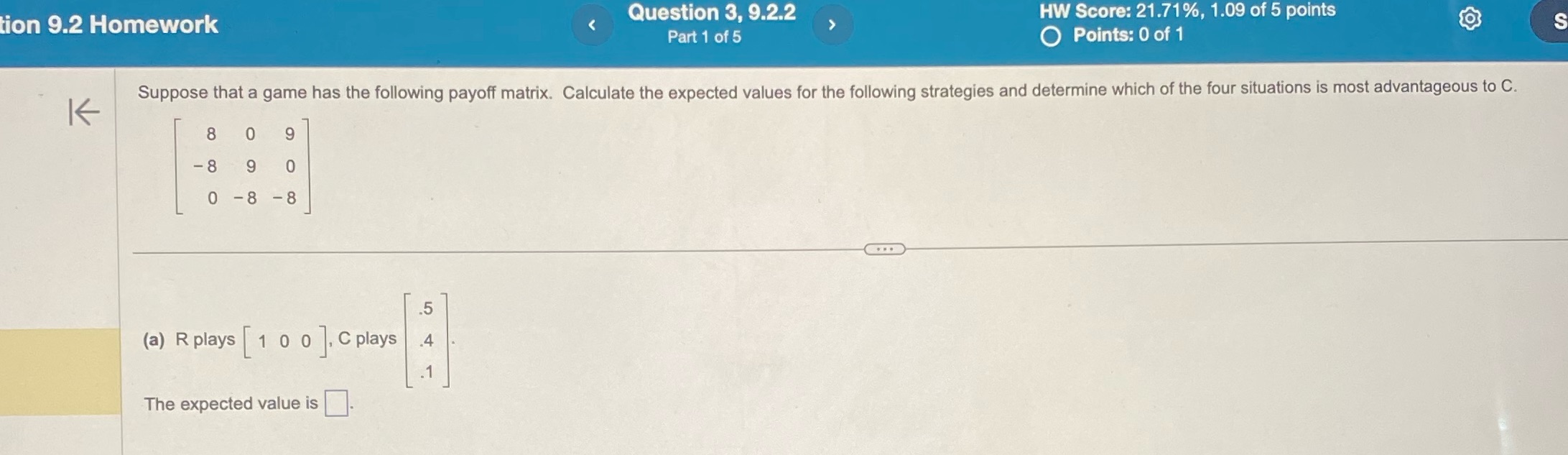 solve tion 9.2 Homework Question 3, 9.2.2 HW