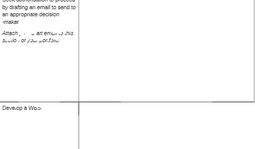 by drafting an email to send to an appropriate