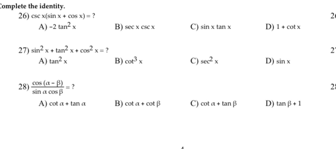 Solve these problems and show every step's