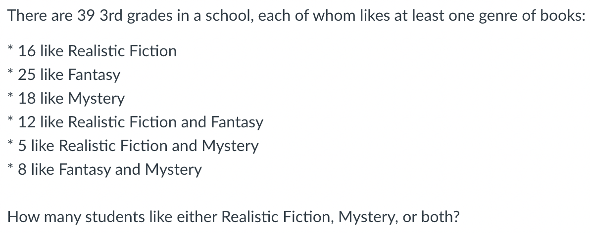 Assume that I have three sets, A, B, and C. Their