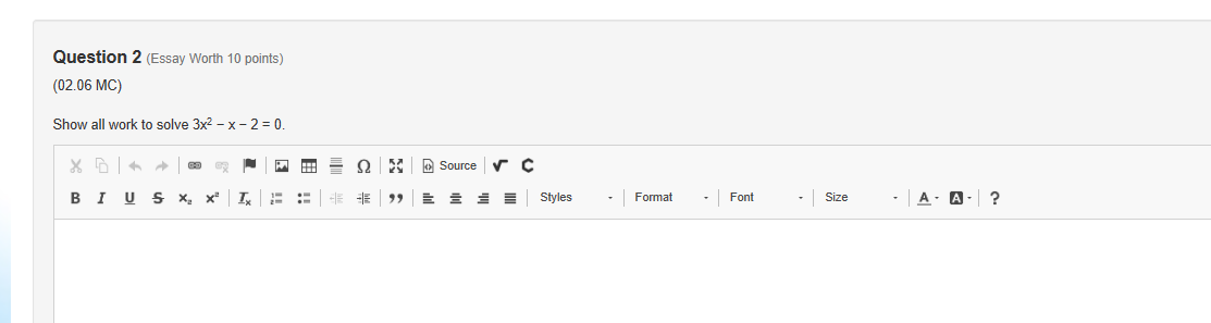 Question 1 (Essay Worth 10 points) (02.08 HC) In