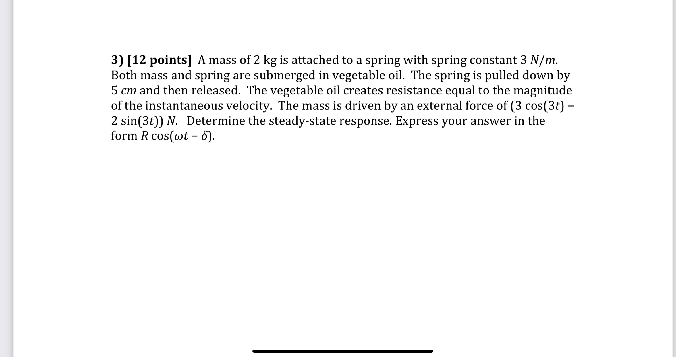 For my differential equations course, I got this