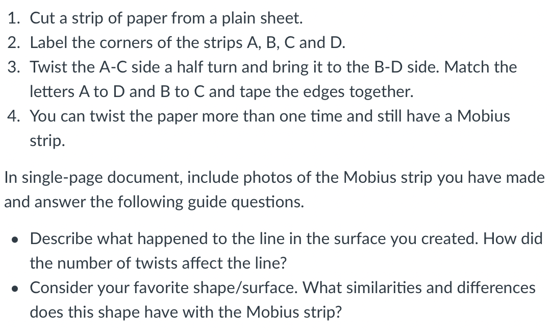 1. Cut a strip of paper from a plain sheet. 2.