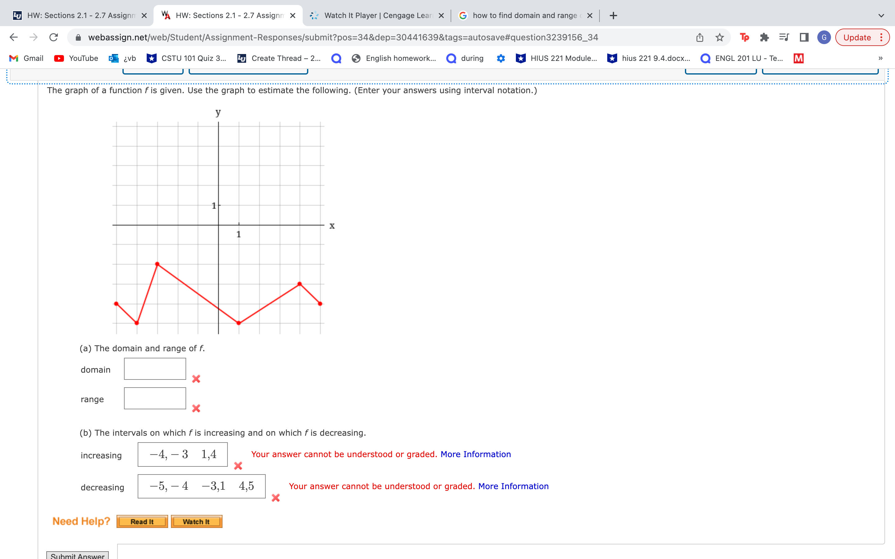Lu HW: Sections 2.1 - 2.7 Assignn X VA HW: