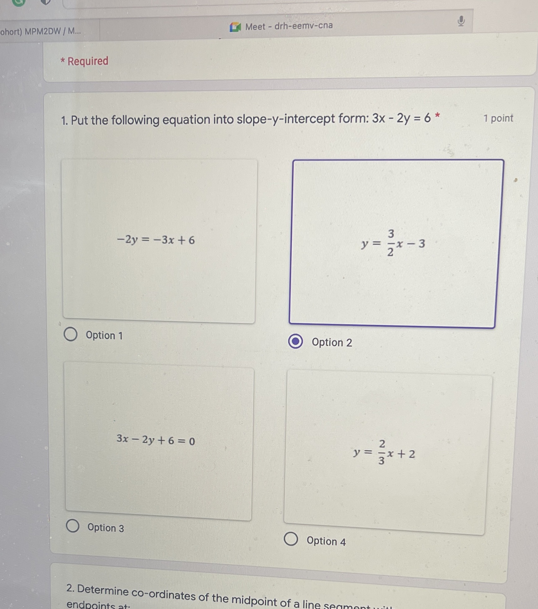 U Meet - drh-eemv-cna ohort) MPM2DW / M... *