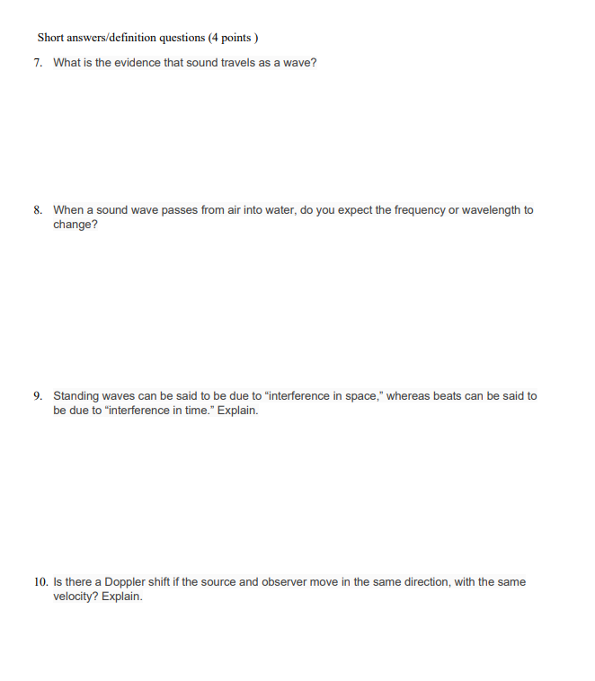 Calculations/Essay questions (10 points) 1 1.