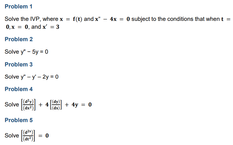SUBJECT: DIFFERENTIAL EQUATION PLS SHOW THE