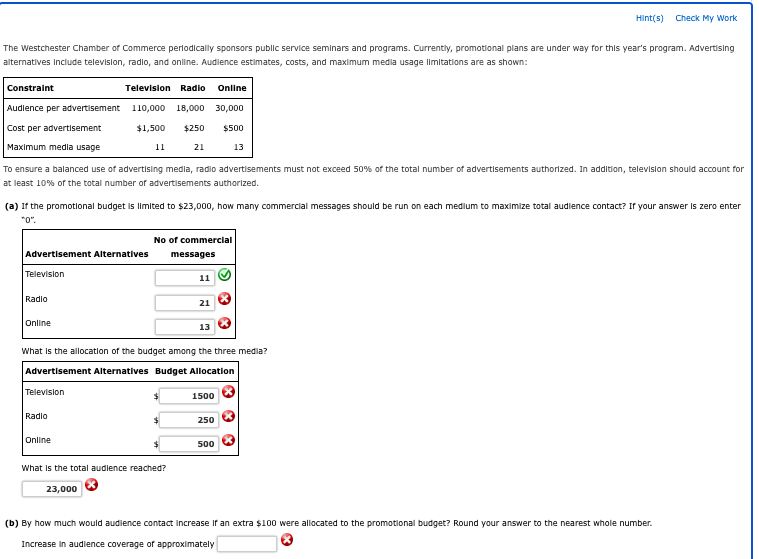 Hint(5) Check My Work The Westchester Chamber of