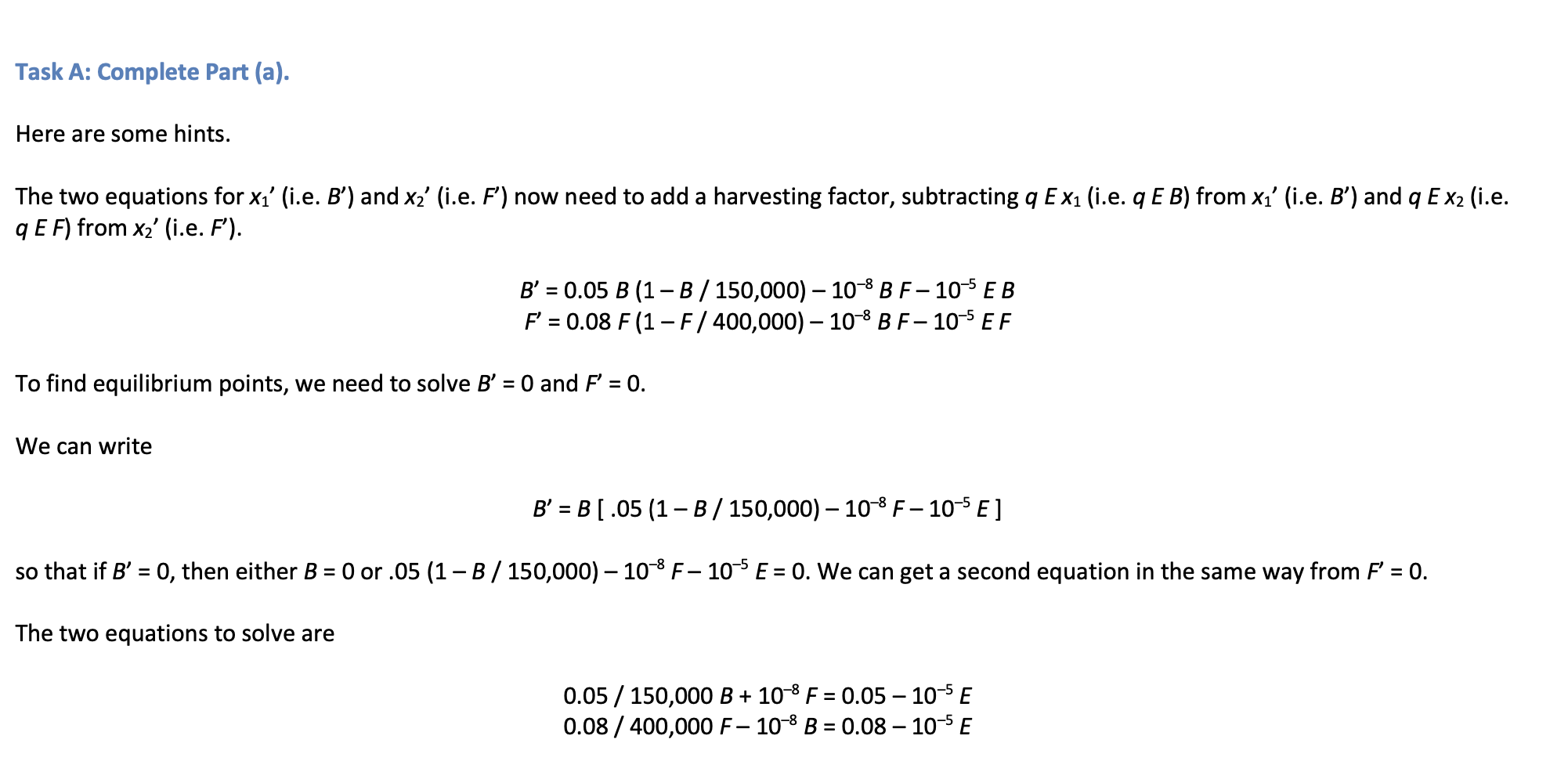 I think I figured out what to ask, and I hope I