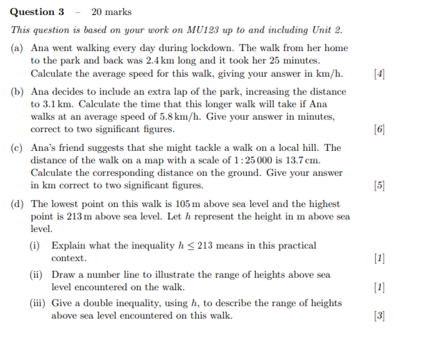 Question 3 - 20 marks This question is based on
