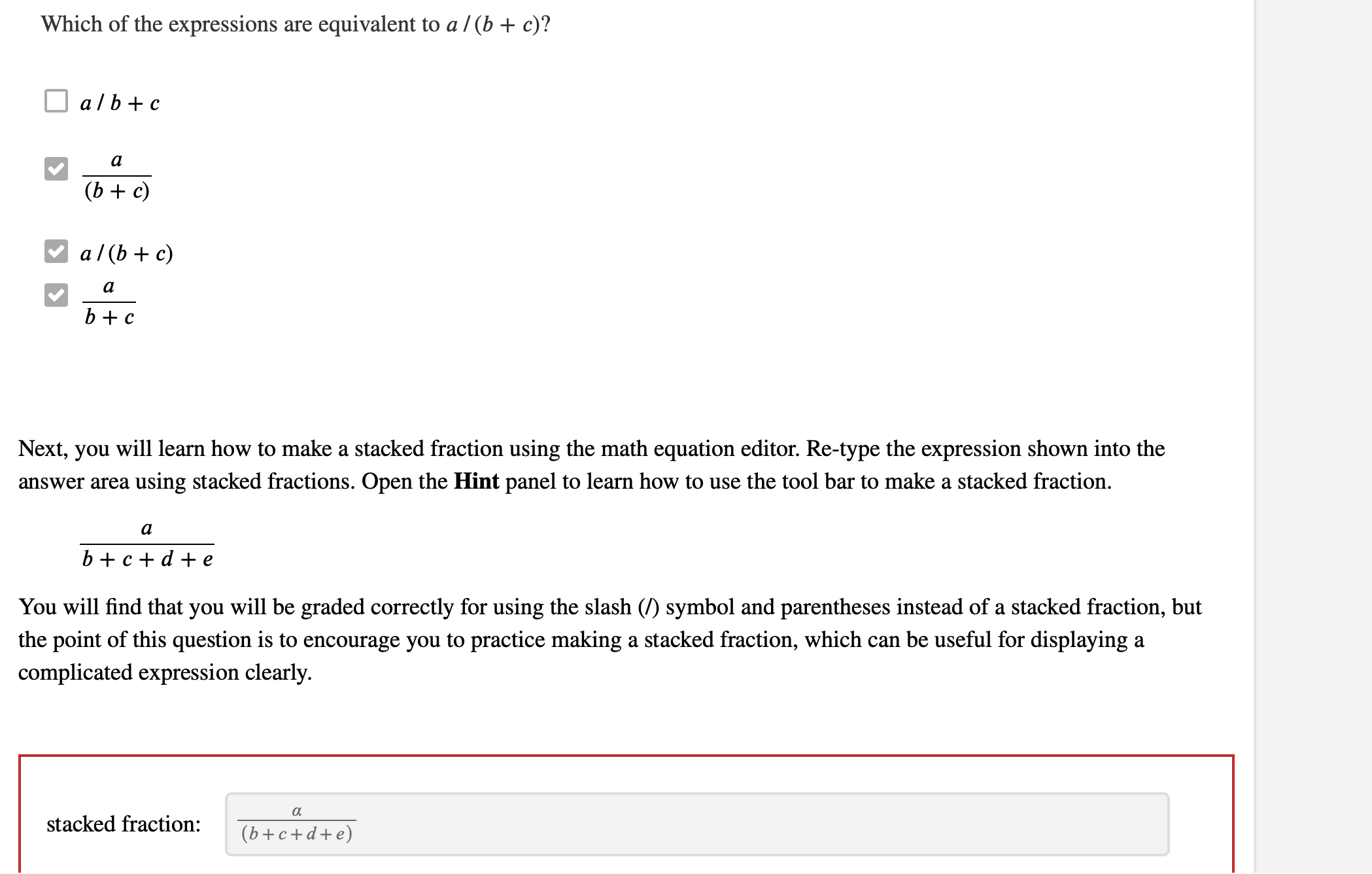 ALL THE PARTS IN RED MEAN THAT THE ANSWERS ARE