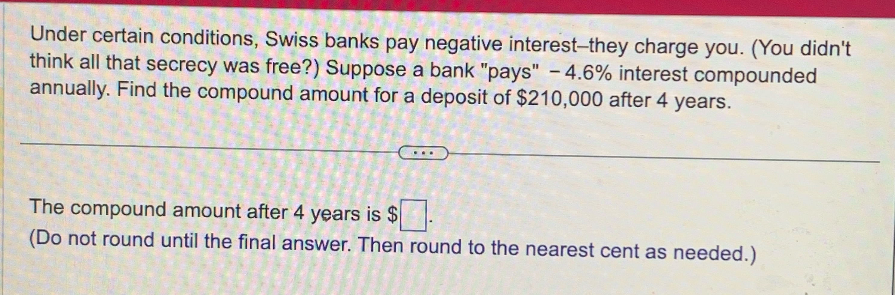 Under certain conditions, Swiss banks pay