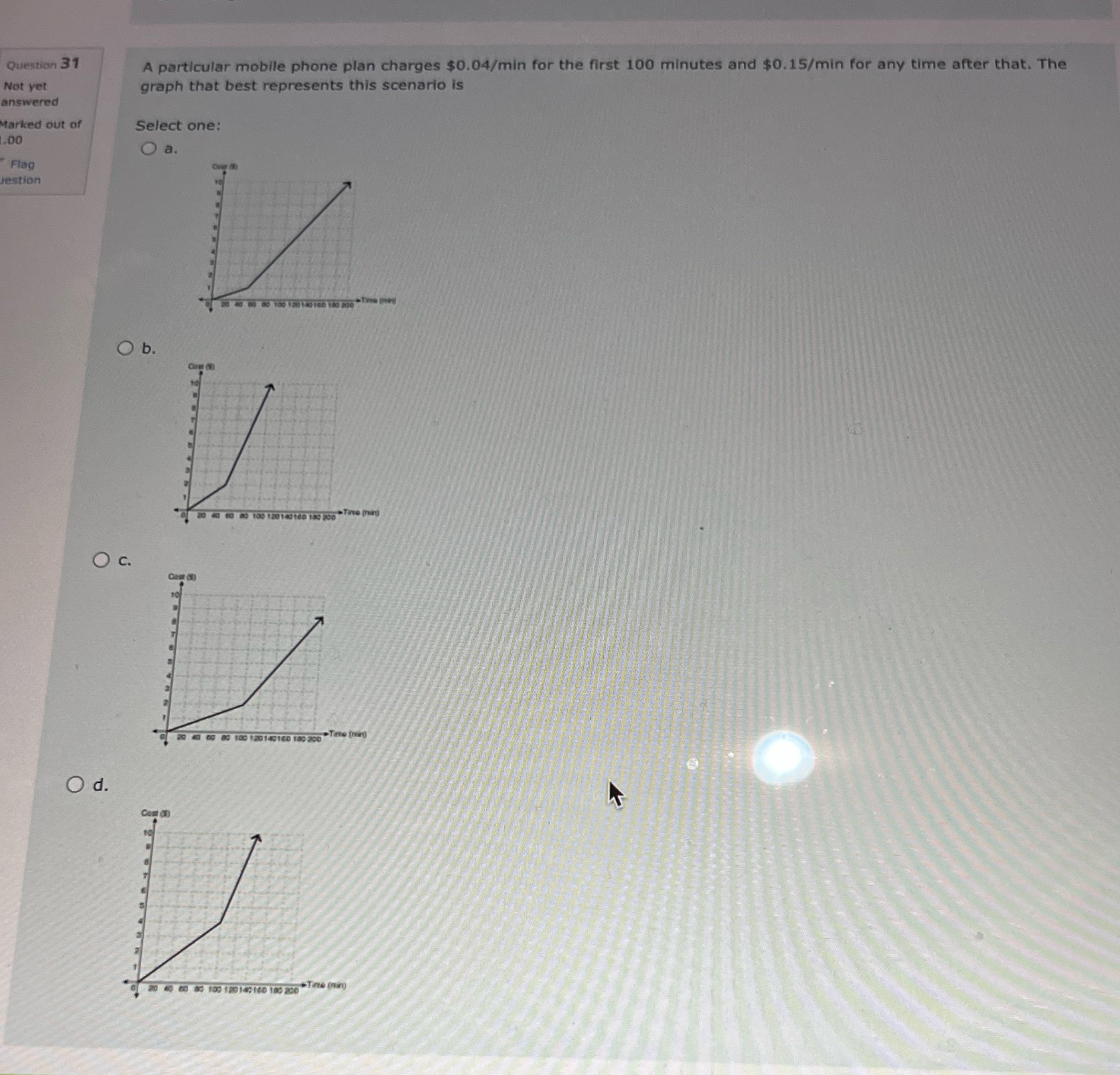 Please answer 31 Question 31 A particular mobile