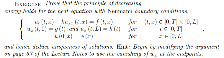 EXERCISE Prove that the principle of decreasing