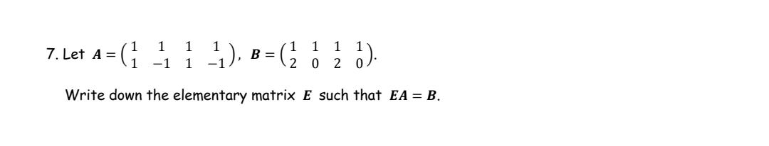 please help this linear algebra with clear stepss