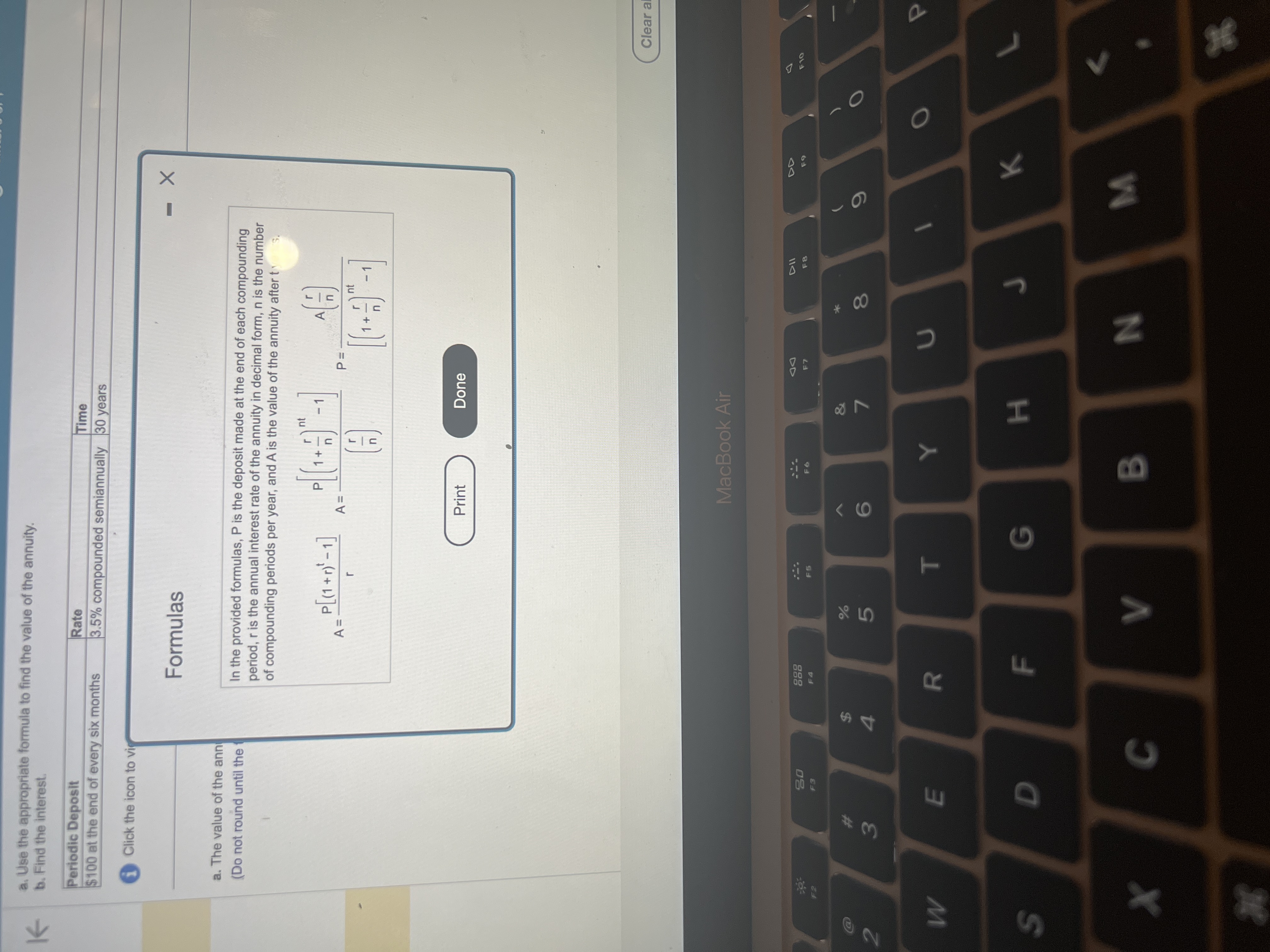 Points: 0 of a. Use the appropriate formula to